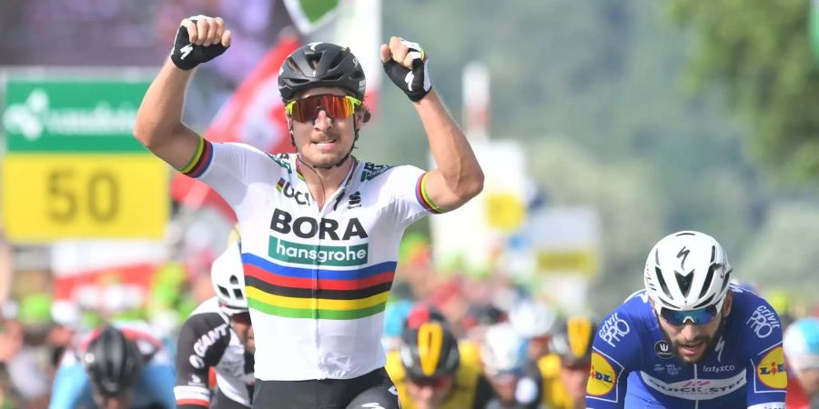 Peter Sagan gewinnt die zweite Etappe der Tour de Suisse.