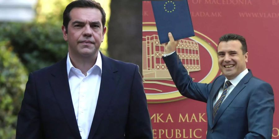 Alexis Tsipras und Zoran Zaev.