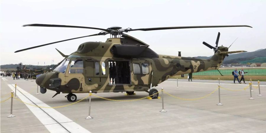 Ein südkoreanischer Helikopter des Typs KUH-1 Surion.