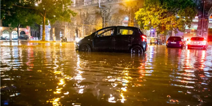 Die Strassen standen in Lausanne Mitte Juni unter Wasser.