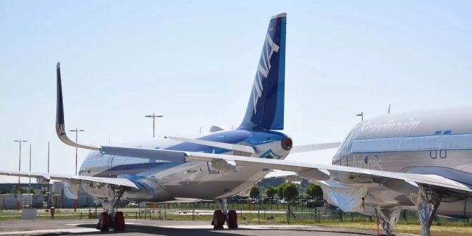 Flugzeuge der Baureihe Airbus A320neo.