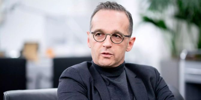 Heiko Maas spricht bei einem Interview mit der dpa.