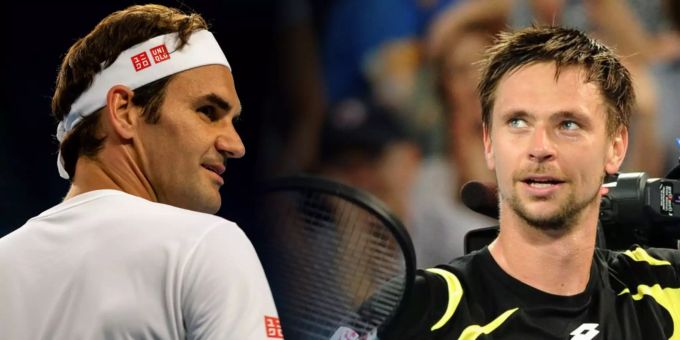 Roger Federer und Robin Söderling. federer