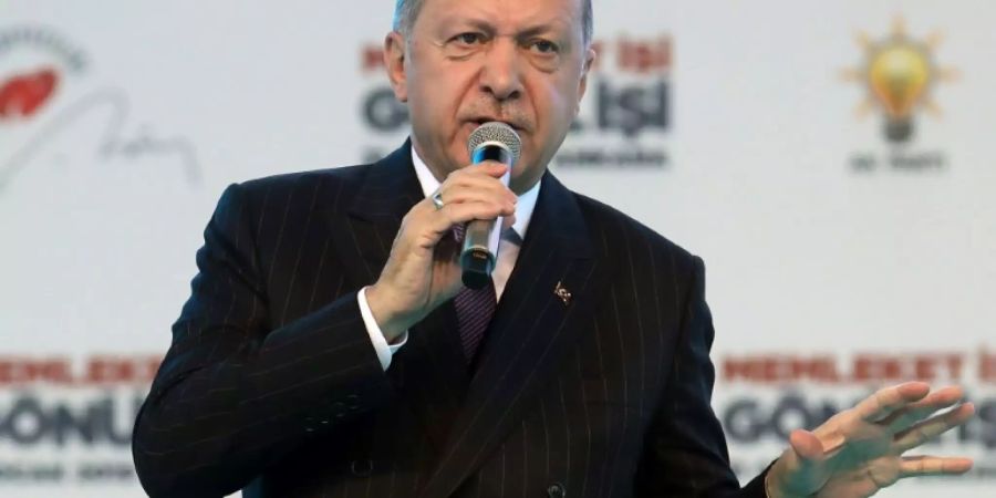 Erdogan bei einer Parteiveranstaltung am Donnerstag