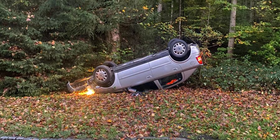 Beim Unfall wurde niemand verletzt.