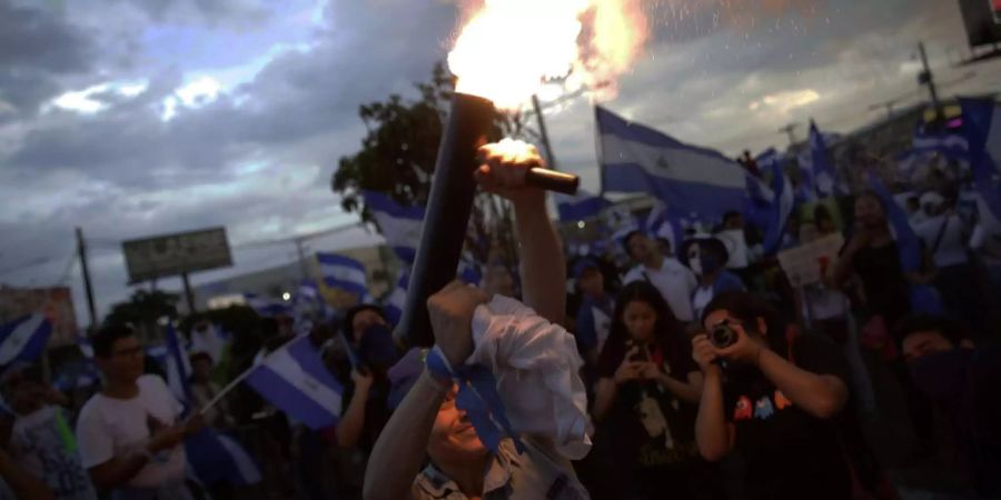 Die Unruhen in  Nicaragua dauern seit Mitte April an.