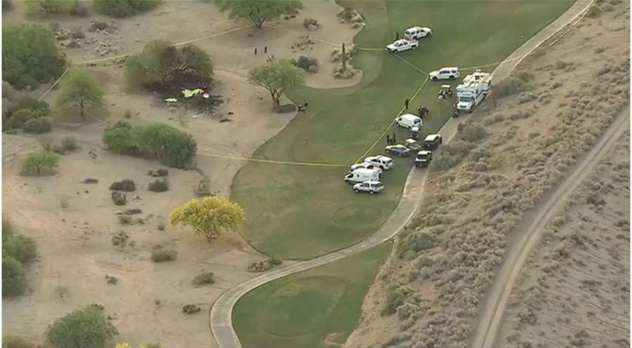 Die Absturzstelle befindet sich auf einem Golfplatz in Scottsdale.