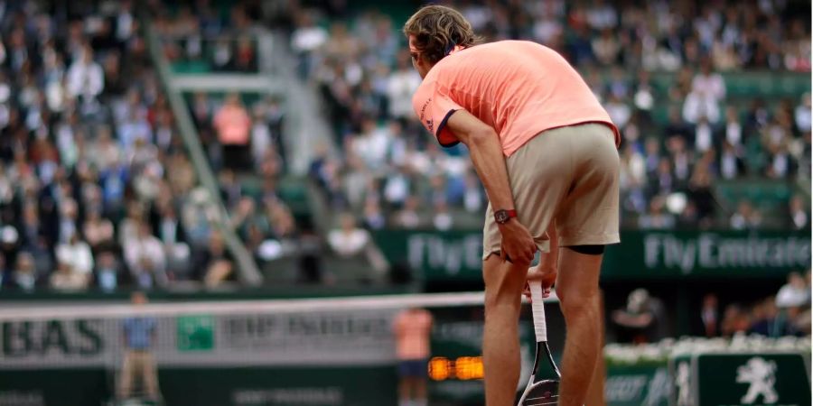 Alexander Zverev hats im Oberschenkel gezwickt.