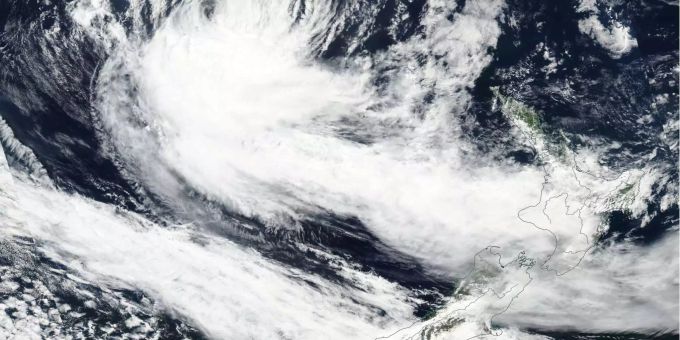 Sturm «Gita» zieht über Neuseeland. Sturm «Gita» zieht über Neuseeland.