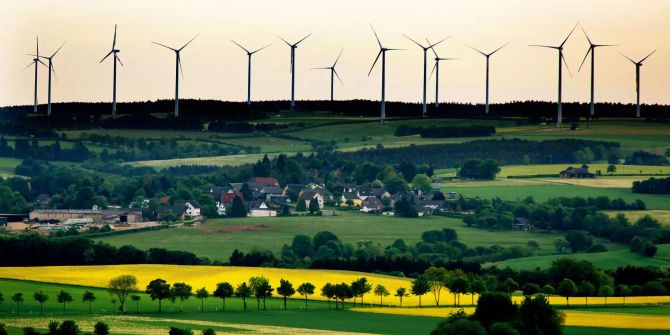 Ein Windpark in Niedersachsen.