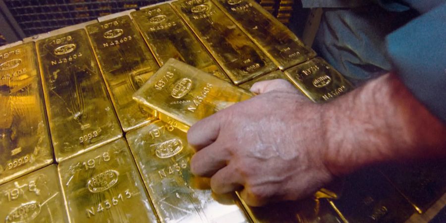 Gold im Tresor der Schweizerischen Nationalbank