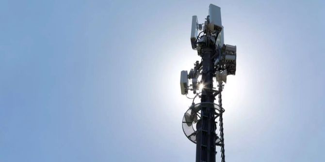 Eine Antenne der Telekommunikation.