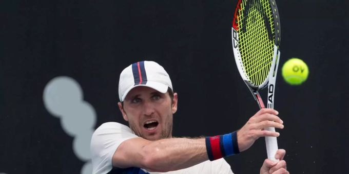 Mischa Zvere bei den diesjährigen Australian Open. Mischa Zvere bei den diesjährigen Australian Open.
