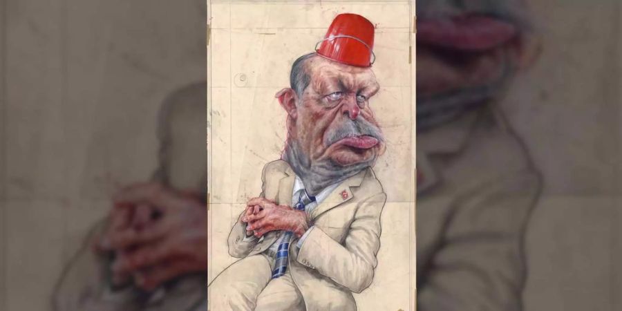 Frank Hoppmann gewinnt mit seiner Karikatur des türkischen Präsidenten den Karikaturenpreis.