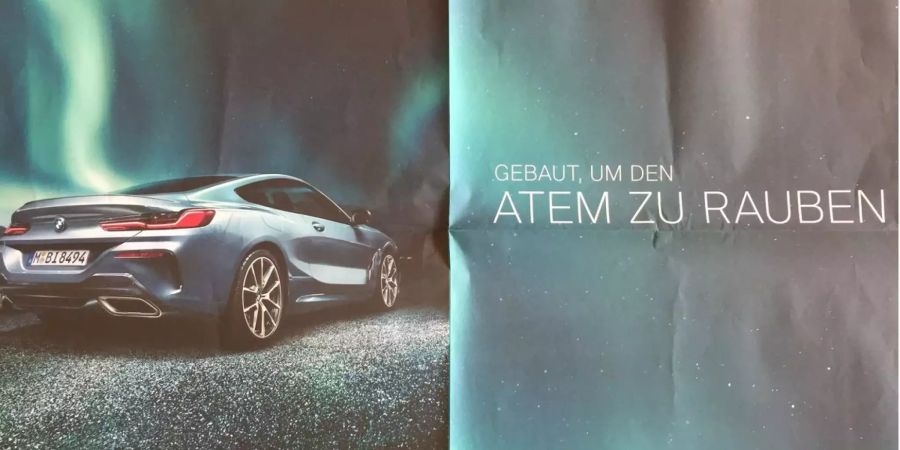 Mit dieser Anzeige bewirbt BMW den neuen 8er.