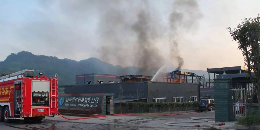 Bei einer Explosion in einem chineischen Industriepark sterben 19 Menschen.