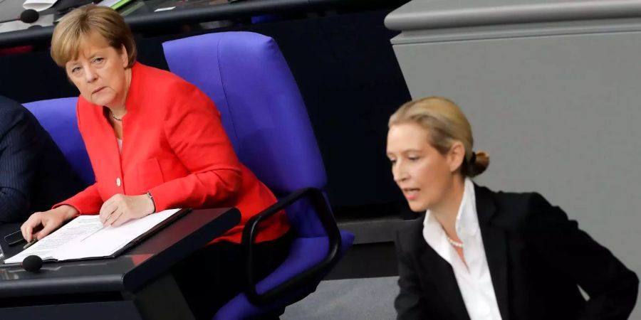 AfD-Chefin Alice Weidel fordert: «Machen Sie dem Trauerspiel ein Ende und treten Sie bitte ab.»