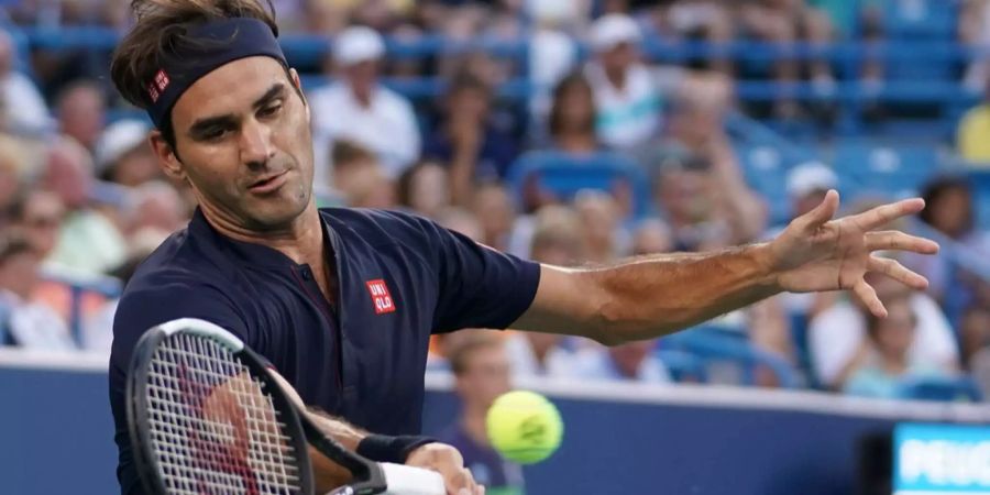 Roger Federer beim Turnier in Cincinnati.