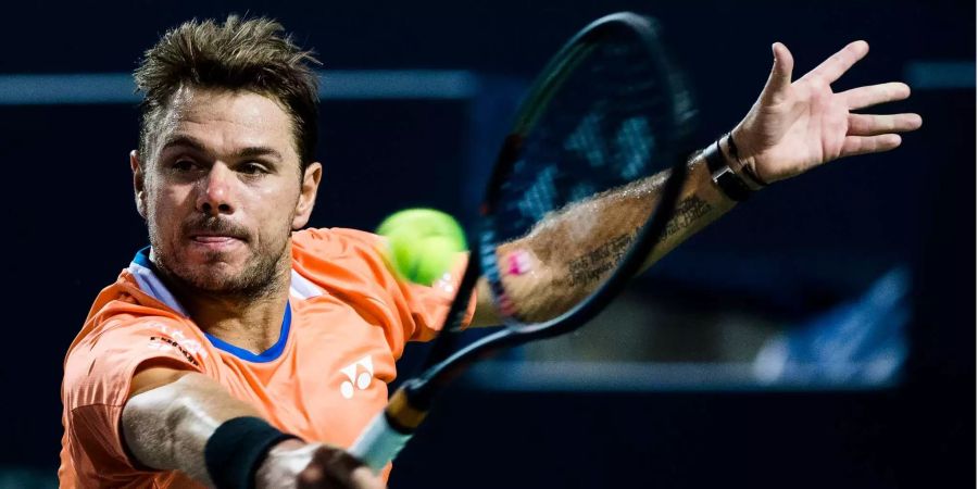 Stan Wawrinka bei seinem Spiel gegen den Branchenprimus Rafael Nadal.