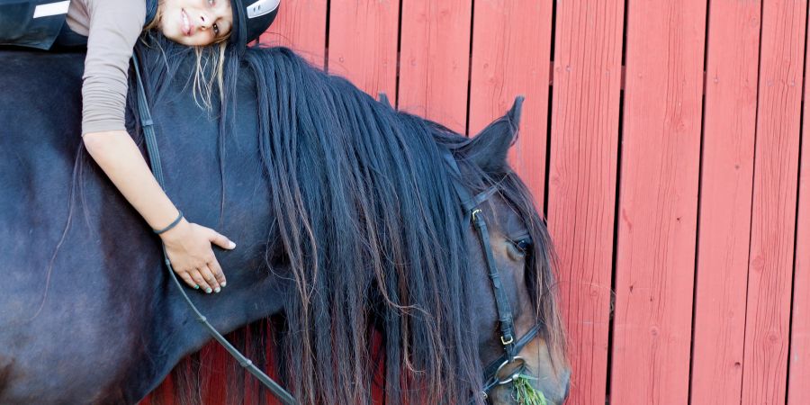 Ein Mädchen und ein Pferd