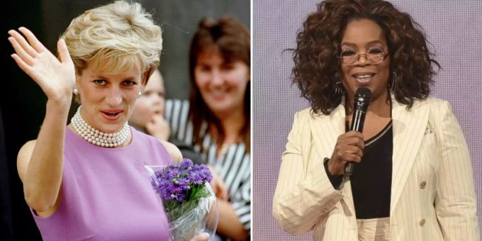 Prinzessin Diana erlaubte sich mit Oprah Winfrey einen Scherz. Prinzessin Diana