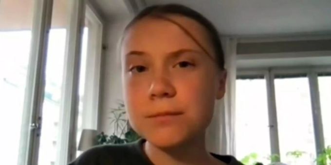 Klimaaktivistin Greta Thunberg. Greta Thunberg