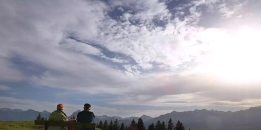 Wanderer in den Allgäuer Alpen