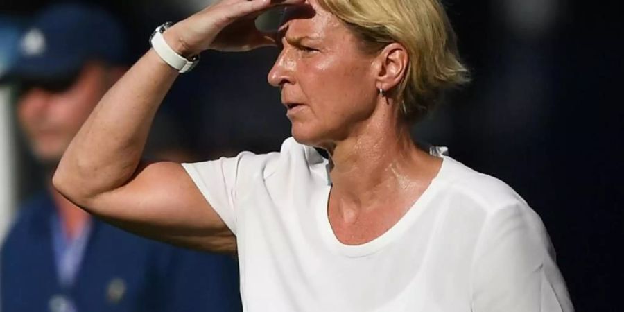 Nach dem Aus im WM-Viertelfinale schaut Bundestrainerin Martina Voss-Tecklenburg schon wieder nach vorn. Foto: Sebastian Gollnow