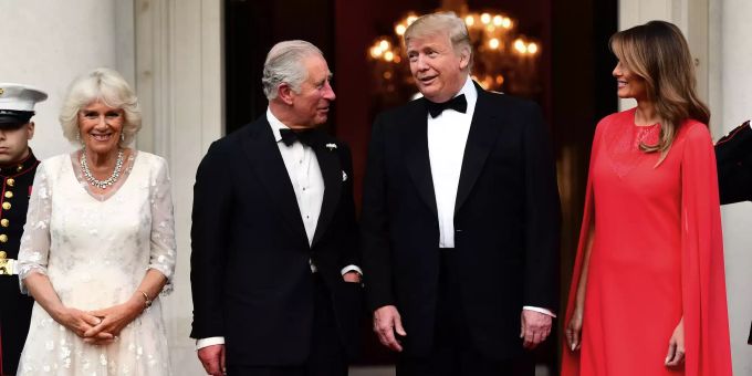 Doofer Verschreiber - Trump nennt Charles «Prince of Whales»