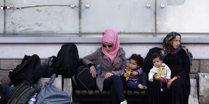 Syrische Flüchtlinge in Istanbul. istanbul