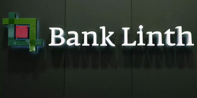 Logo der Bank Linth in Uznach. Bank Linth llb