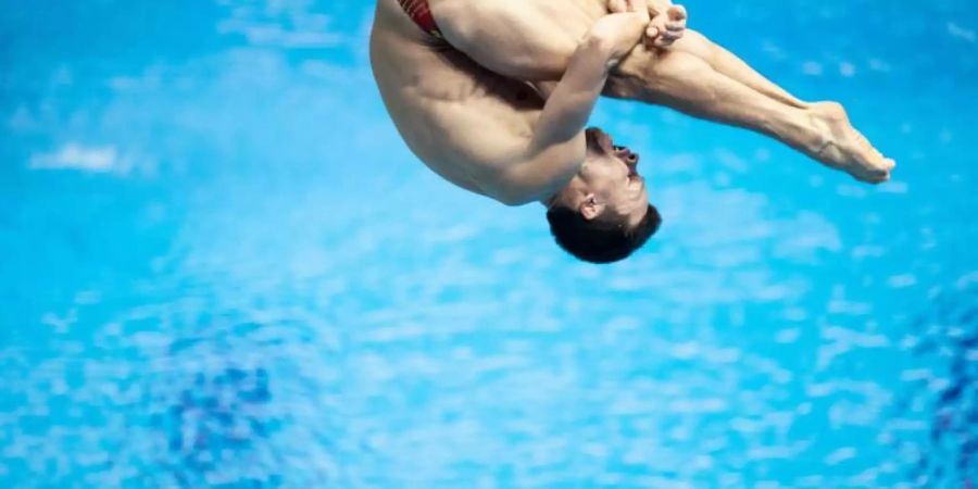 Löste mit Rang neune das Olympia-Ticket: Wasserspringer Patrick Hausding. Foto: Bernd Thissen
