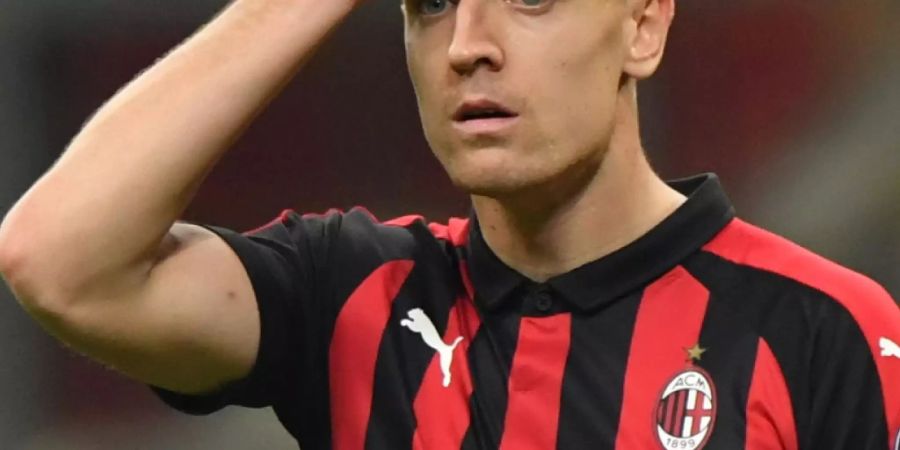 Krzysztof Piatek erzielze MIlans Tor und musste sich über vergebene Chancen ärgern