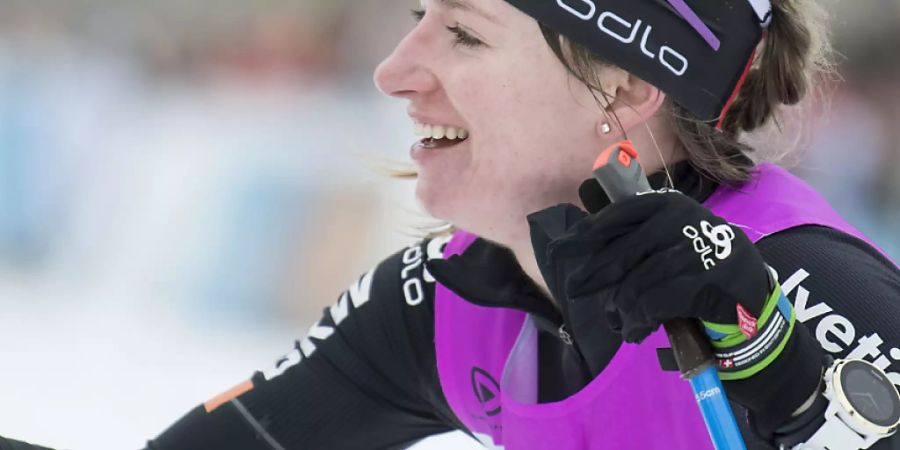 Nadine Fähndrich nimmt die Gratulationen entgegen. (Archivaufnahme)