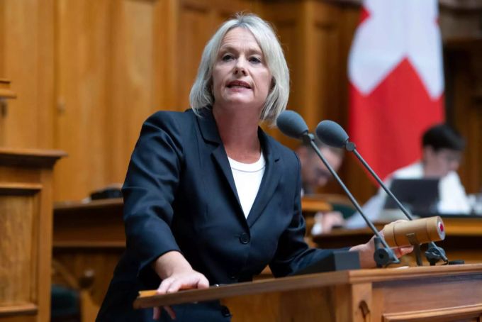 Elisabeth Schneider-Schneiter, CVP-Nationalrätin aus Baselland, spricht an der Herbstsession 2018. Elisabeth Schneider-Schneiter, CVP-Nationalrätin BL