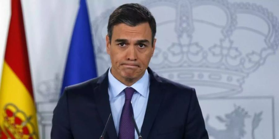 Pedro Sánchez wird die für 2020 geplante Parlamentswahl Berichten zufolge vorziehen müssen. Foto: Andrea Comas/AP