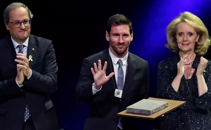 Lionel Messi erhielt vergangene Woche die Auszeichnung «Creu de Sant Jordi». Lionel Messi