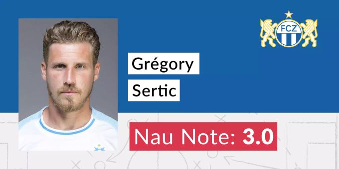 Die Nau-Note für Grégory Sertic (FCZ). FCZ
