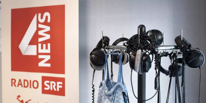 Blick ins Radiostudio Bern. SRG