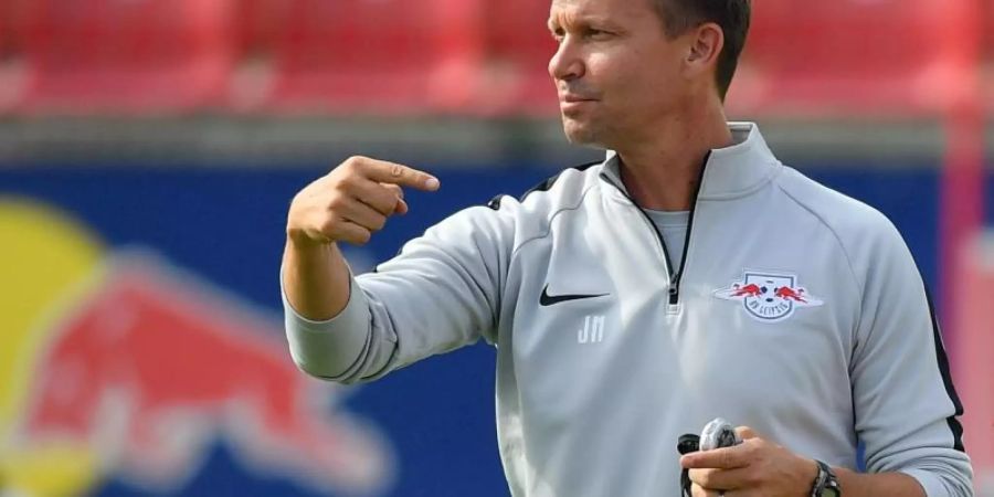 Wird Trainer von RB Salzburg: Leipzigs Co-Trainer Jesse Marsch. Foto: Hendrik Schmidt