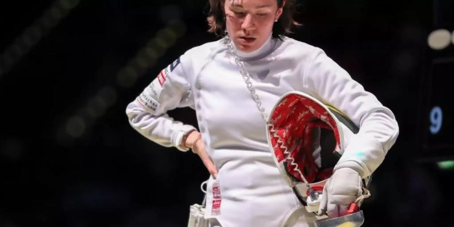 Die Degenfechterin Beate Christmann hat sich ihren fünften deutschen Einzel-Titel gesichert. Foto: Jan Woitas