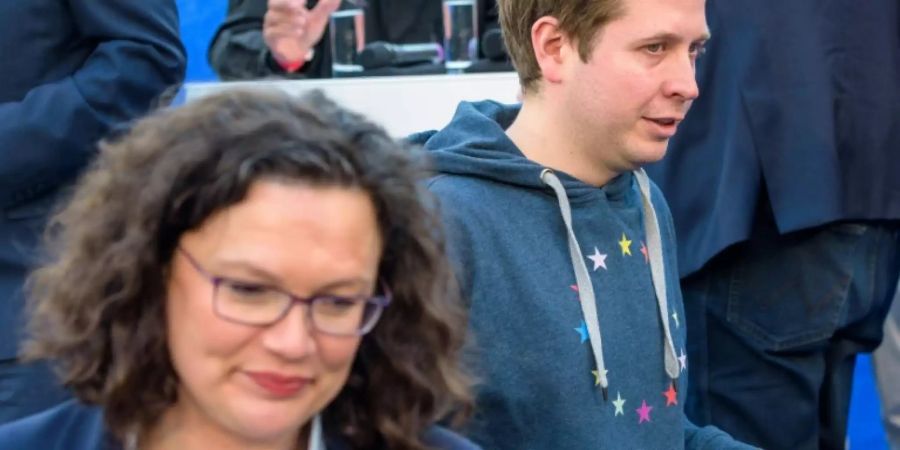 SPD-Chefin Nahles und Juso-Chef Kühnert