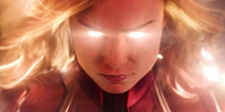 Brie Larson als Captain Marvel in einer Szene des Films "Captain Marvel". Foto: Walt Disney Germany