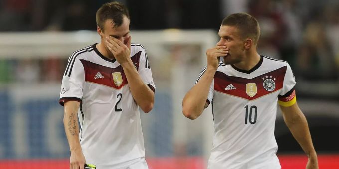 Kevin Grosskreutz (links) wurde mit Deutschland 2014 Weltmeister – der Ur-Dortmunder kam jedoch keine Sekunde zum Einsatz. Kevin Grosskreutz