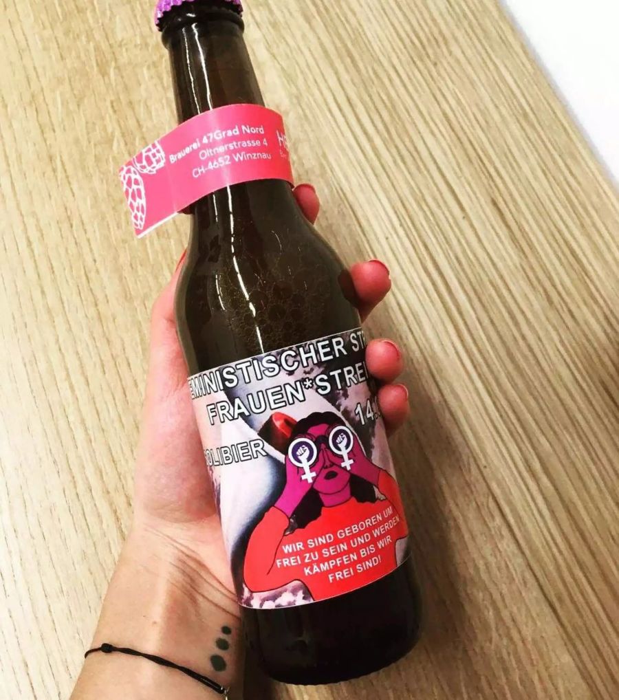 1.Mai Frauenstreik Bier