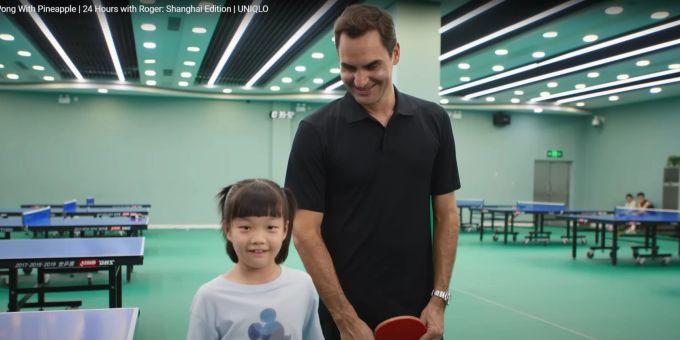 «Sie ist so gut!» - Roger Federer verliert im Pingpong gegen Meitli (7)