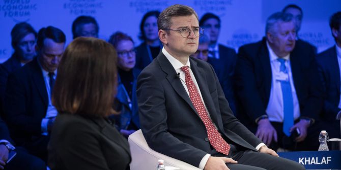 WEF Dmytro Kuleba Ukraine-Krieg