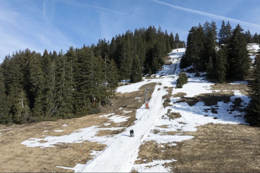 Laut Klimatologe Reto Knutti «sind wir auf einem Tiefststand für diese Jahreszeit», was den Schnee anbelangt.