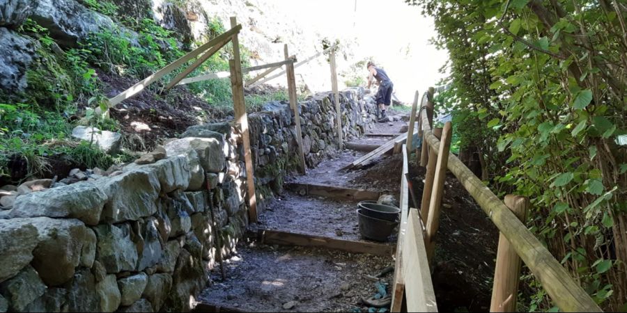 Trockenmauer-Sanierung