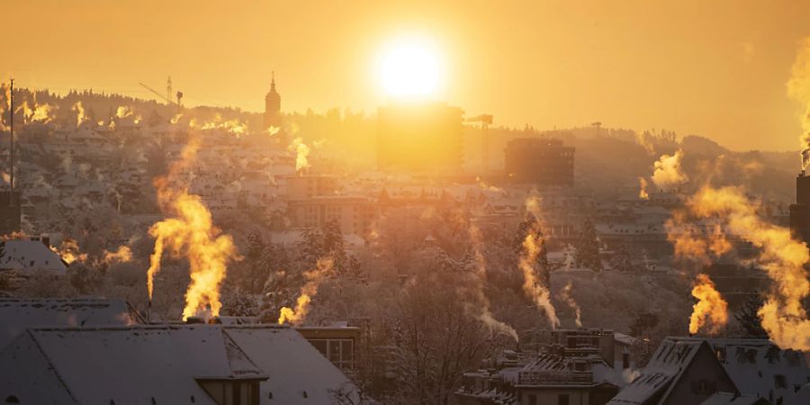 Zu Beginn des Winters verbrauchten Schweizer Haushalte und Unternehmen weniger Gas als auch schon. Wegen hoher Temperaturen musste weniger geheizt werden. (Themenbild)